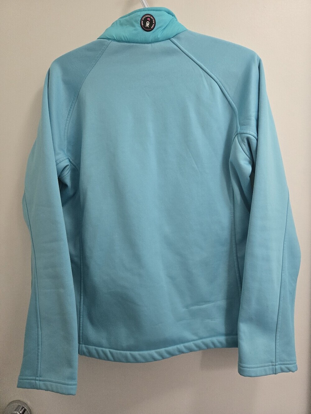 Ladies Light Aqua Quilted Hybrid Jacket -( MEDIUM) - Picture 2 of 4